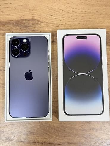 IPhone 14 Pro Max, Б/у, 1 ТБ, Deep Purple, Коробка, 95 %