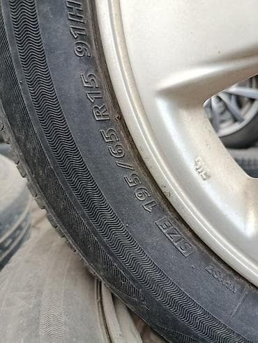 диски на тойоту: Колеса в сборе 205 / 65 / R 15, Лето, Б/у, Комплект, Легковые, Литые, отверстий - 5 — 5