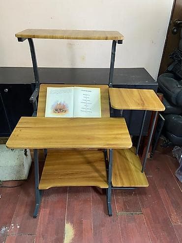 study table: Компьютерный стол, Б/у, С полками — 2