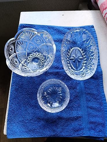 продаю хрустальные фужеры: Набор столового стекла/хрусталя с гранёной и резной декорировкой — 2