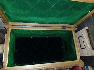 табуретки дерево: Сундук, Для белья, Дерево, цвет - Коричневый — 4