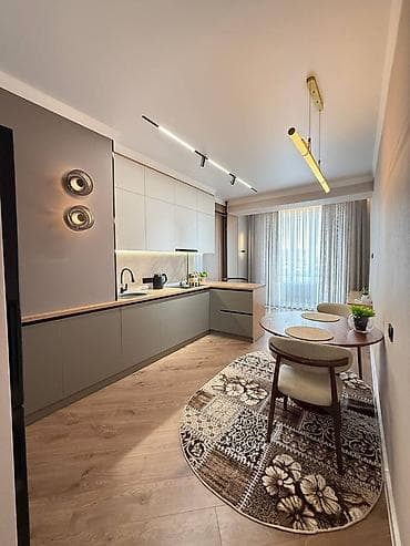 мкр западный: 2 комнаты, 80 м², Дизайнерский ремонт — 10