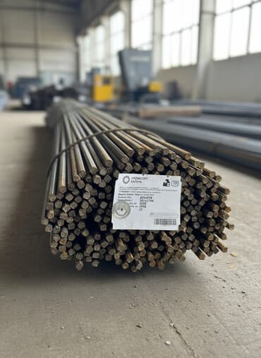 Арматура А500С диаметром 10 мм и длиной 11700 мм, произведенная at lalafo.kg Арматура А500С диаметром 10 мм и длиной 11700 мм, произведенная