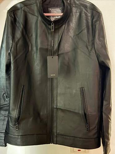 Куртки: Мужская куртка, L, Zara basic, Новый, цвет - Черный — 1