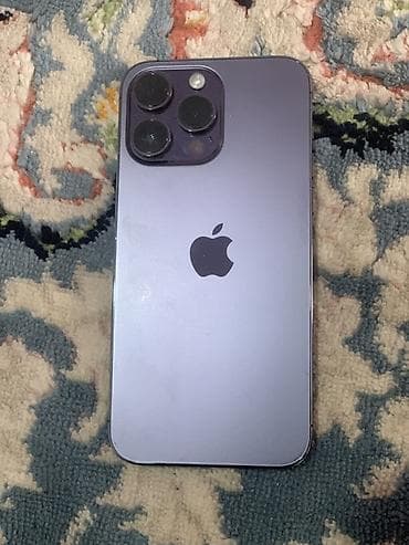 redmi note 11 pro: IPhone 14 Pro, Б/у, 128 ГБ, Deep Purple, Кабель, 83 % — 1