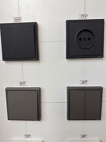 argus security systems: Серия электроустановочных изделий AURA, цвет графит/темно‑серый — 3