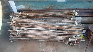 Металлические прутья: Стяжные шпильки/тяги для опалубки - Ребристые стальные стержни с — 1