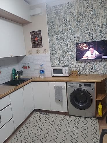 23: 3 комнаты, Асанбай мкр Собственник, Семейным, от 1 года, С мебелью полностью — 2