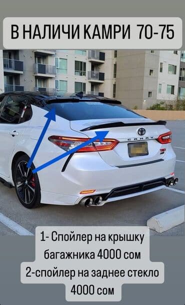 Задний спойлер Toyota 2019 г., Новый, Оригинал