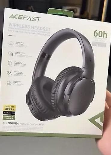 cd changer: Беспроводные гарнитуры, Acefast, Новый, цвет - Черный — 1