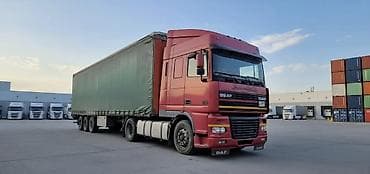 даф тандэм: Тягач, DAF, 2002 г., Тентованный — 1