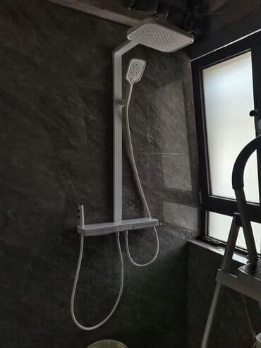 умывальник на: Душевая система с цифровым дисплеем, подсветкой и термостатом, премиум — 6