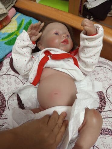 Игрушки: Реалистичная кукла-реборн - Материал: мягкий винил/силикон (голова — 3