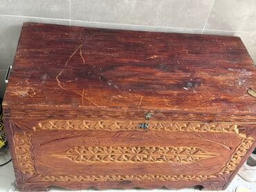 Шкафы: Сундук, Б/у, Другое назначение, Дерево, Самовывоз, цвет - Коричневый — 1