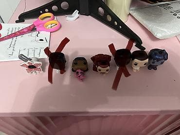 Велосипеды: Набор мини-фигурок в стиле Funko/Chibi по сериалу «Очень странные — 1