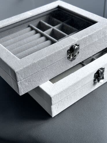 органайзер для украшений: Органайзер для украшений расцветка нежно-розовая,серая,бежевая — 1