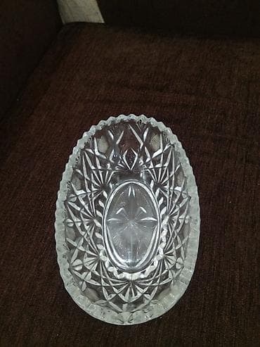 Посуда: Хрустальная ладья СССР - Материал: толстостенный свинцовый хрусталь с — 2