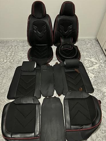 Багажники на крышу и фаркопы: Чехлы Экокожа, С подушкой, цвет - Черный, Lexus, Б/у, Самовывоз — 4