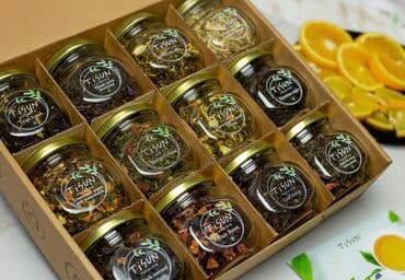 турецкий чай бишкек: • Подарочный набор чая в коробке • 12 баночек листового и ягодного — 1