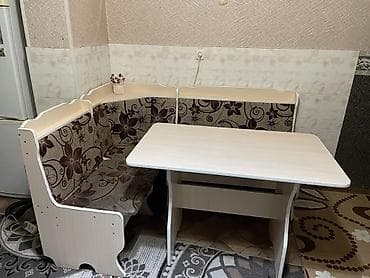 наклейки для кухонного гарнитура: Кухонный мягкий уголок, ЛДСП, цвет - Бежевый — 2