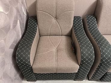 Другие товары для дома: Комплект мягкой мебели, Б/у, цвет - Серый — 5