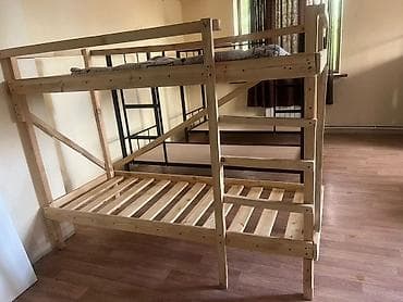 bunk bed: Двухъярусная деревянная кровать - Материал: массив дерева — 3