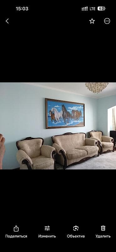 Угловые диваны: Прямой диван, Б/у — 1