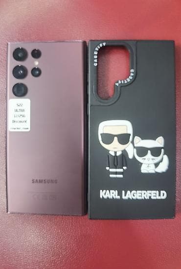 Samsung Galaxy S22 Ultra, Б/у, 256 ГБ, цвет - Фиолетовый, 2 SIM