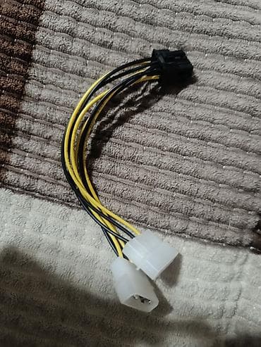 Настольные ПК и комплектующие: Переходник питания 2x Molex (4-pin) — на PCI‑E 6‑pin. Описание: - — 1