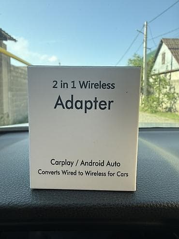 ac adapter: Беспроводной адаптер 2‑в‑1 для авто CarPlay/Android Auto - Превращает — 2