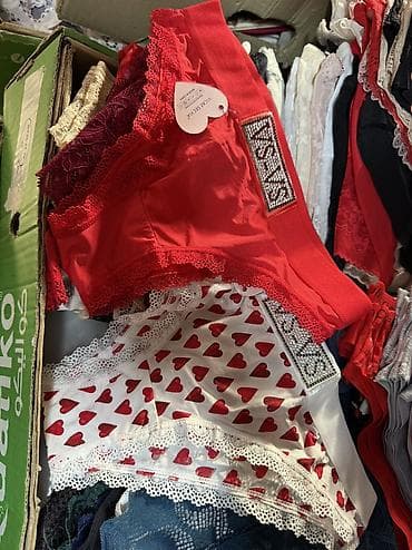 высокие слипоны женские: Женские трусики с кружевом и принтом сердечек - Модель: классические — 2