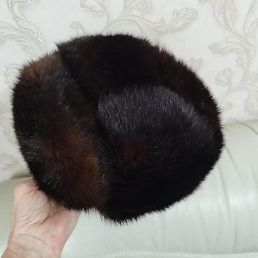 меха: Шапка, Норка, Зима, Объемная модель — 3