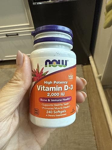 Распродаю БАДы с хорошим сроком: —NOW Vitamin D-3 2000 IU 500 сом — 2