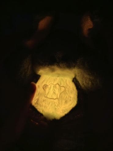 детская коляска с куклой: Мягкая игрушка «Синий стич» Имитирование дыхания и жёлтая подставка — 9