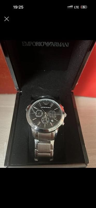 Аксессуары: Мужские часы Emporio Armani в фирменной коробке. - Классический — 1