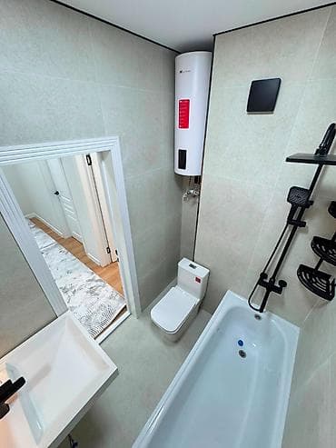 Квартиры: 1 комната, 39 м², Кызыл Аскер Элитка, 8 этаж, Евроремонт — 3