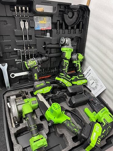 Аккумуляторный универсальный набор электроинструментов 21V (Li-Ion) в — 6