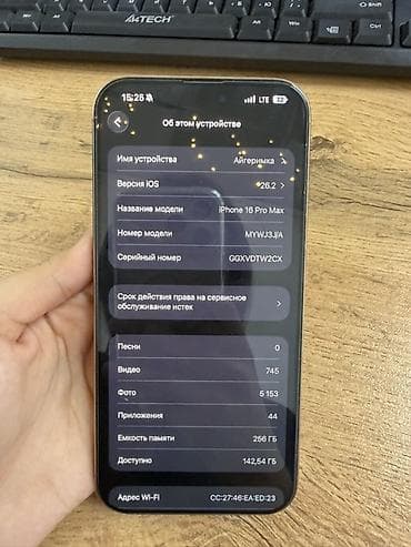 iphone 6s 64gb: IPhone 16 Pro Max, 256 ГБ, White Titanium, 91 % — 4