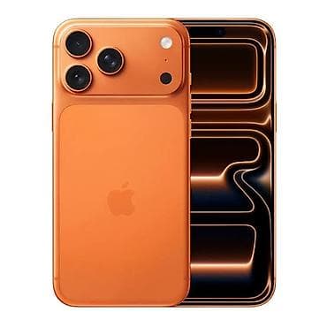 Realme: IPhone 17 Pro Max, Жаңы, 256 ГБ, Сары, Заряддоочу түзүлүш, Коргоочу айнек, Каптама, 100 % — 1