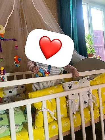 манеж для ребенка цена: Манеж-кровать, Б/у, С комодом, Другой материал — 6