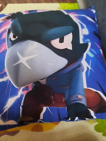 Подушки: Декоративная подушка с принтом персонажа из игры Brawl Stars — 1