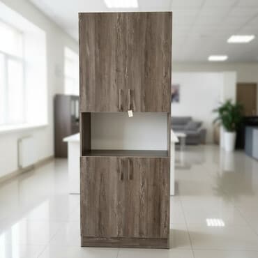 Шкаф-стеллаж Феликс F800 четырехдверный (Дуб серо-коричневый)