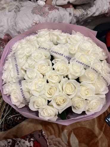 роза гул ош: Букет из белых роз - Классическая композиция из белых роз с крупными — 6
