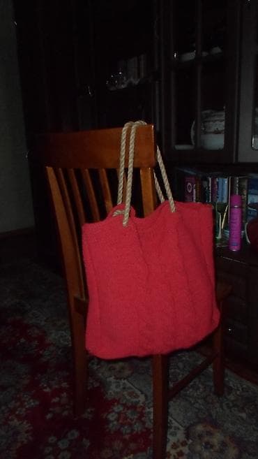 Сумкалар: Шоппер, Жаңы, Материалы: Зыгыр — 1