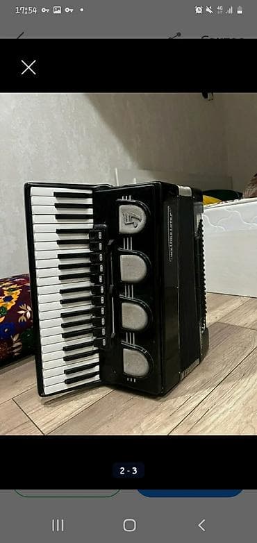 Профессиональный баян-пианино (клавишный аккордеон), классическая