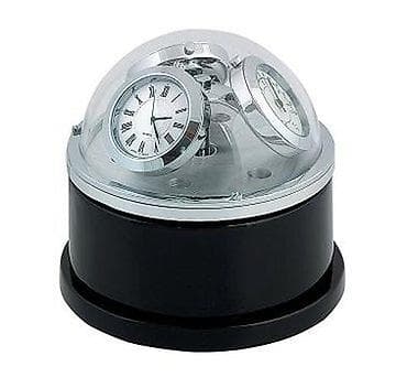 Часы настольные с термометром и гигрометром A9146 BL (Италия)