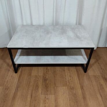 купить офисный стол бу: Журнальный стол из металлического каркаса 100х60х45 Лофт Эмерек 312 — 2