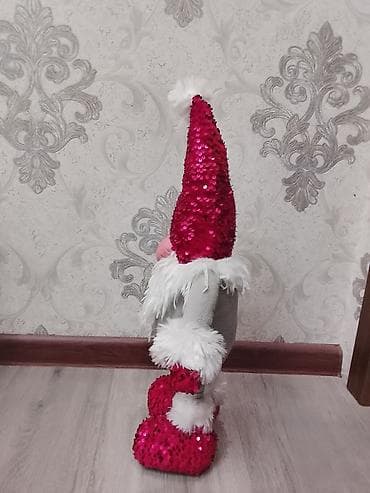 purple guy: Новогодний текстильный гном-декор (ручная работа ) - Высокий — 1