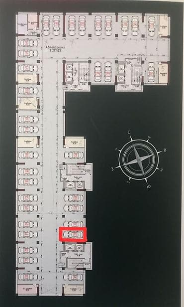 Capstroy city Продается парковка 🅿️ 1 блок А 1подьезд $17,000$ ID