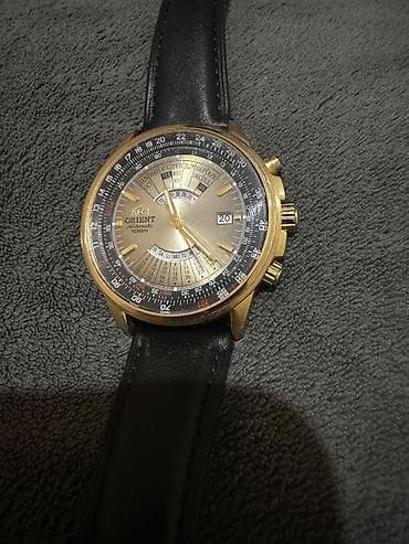 солнеч: ORIENT Automatic 100 m — многофункциональные мужские часы с фирменным — 2